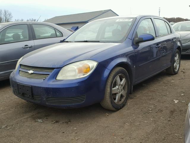 1G1AL55F277305287 - 2007 CHEVROLET COBALT LT BLUE photo 2