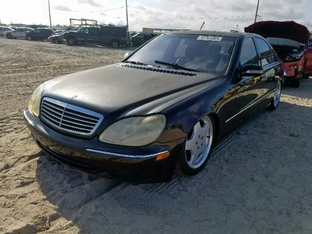 WDBNG75J91A185364 - 2001 MERCEDES-BENZ S 500 BLACK photo 2