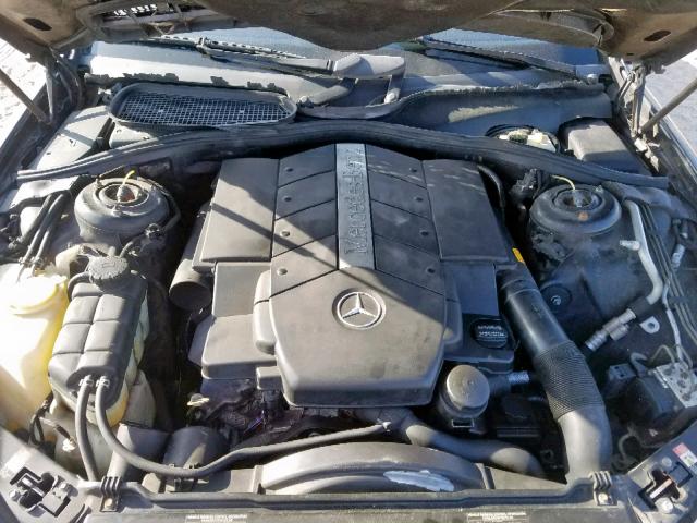 WDBNG75J91A185364 - 2001 MERCEDES-BENZ S 500 BLACK photo 7