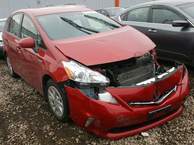 JTDZN3EU1C3071300 - 2012 TOYOTA PRIUS V RED photo 1