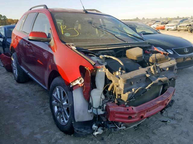 2FMDK3JCXDBB86443 - 2013 FORD EDGE SEL MAROON photo 1