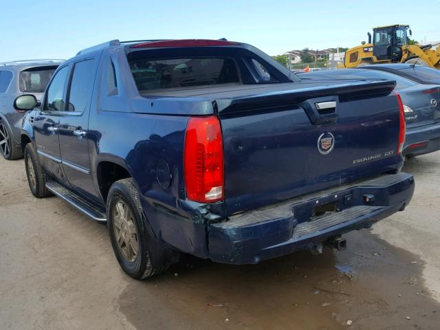 3GYFK62867G189487 - 2007 CADILLAC ESCALADE E BLUE photo 3