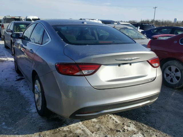 1C3CCCAB4GN109407 - 2016 CHRYSLER 200 LIMITE SILVER photo 3