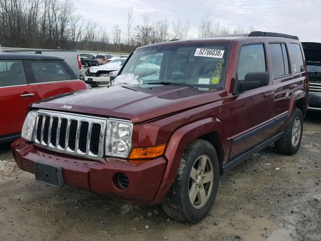 1J8HG48K07C626628 - 2007 JEEP COMMANDER წითელი ფოტო 2