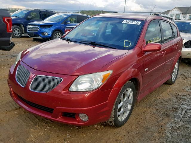 5Y2SM65876Z415920 - 2006 PONTIAC VIBE BURGUNDY photo 2