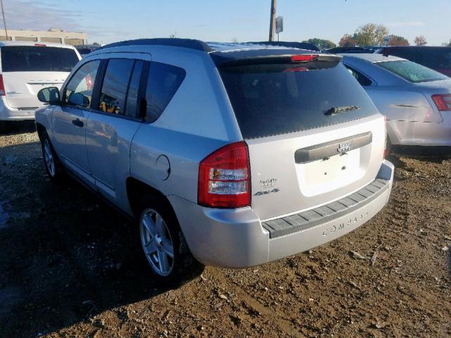 1J4FF47B59D202503 - 2009 JEEP COMPASS SP SILVER photo 3