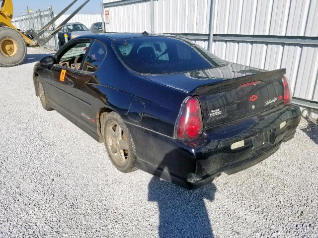 2G1WZ151X49338307 - 2004 CHEVROLET MONTE CARL შავი ფოტო 3