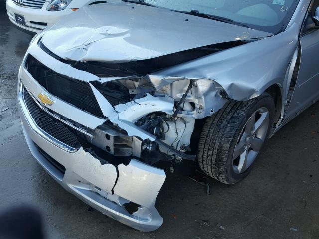 1G1ZC5EU8CF295379 - 2012 CHEVROLET MALIBU 1LT SILVER photo 9