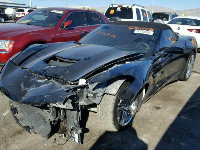 1G1YD3D74G5110961 - 2016 CHEVROLET CORVETTE S BLACK photo 2