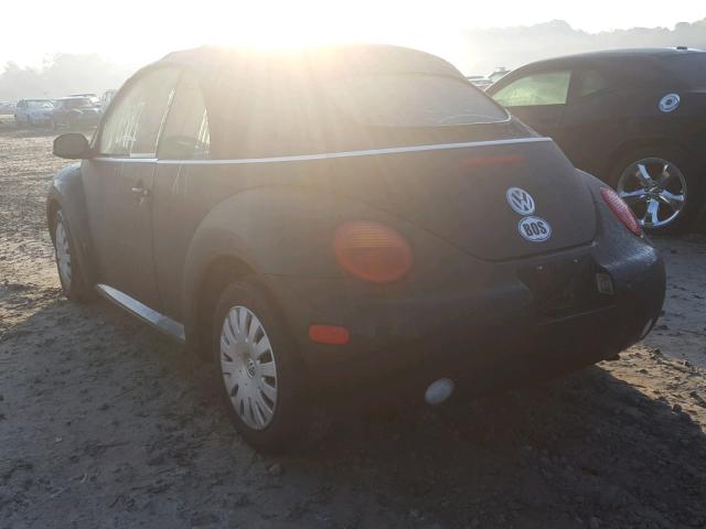 3VWBM31Y15M310453 - 2005 VOLKSWAGEN NEW BEETLE შავი ფოტო 3