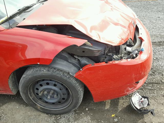 1G8AN15F96Z206781 - 2006 SATURN ION LEVEL RED photo 9