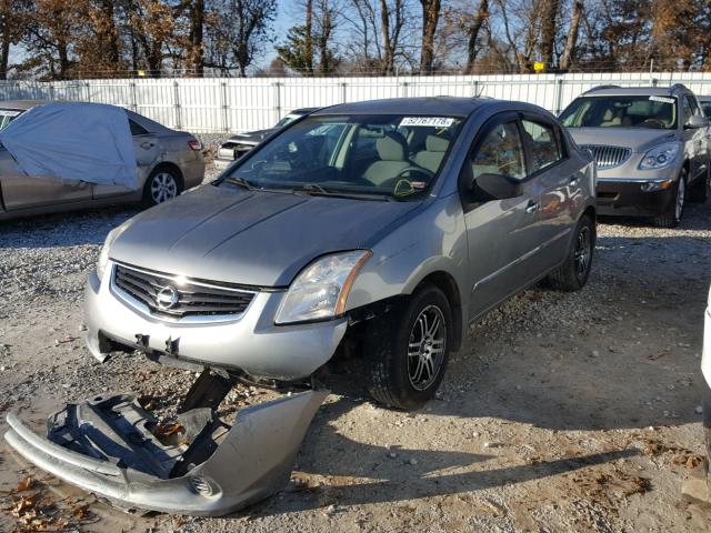 3N1AB6AP2CL674657 - 2012 NISSAN SENTRA 2.0 SILVER photo 2