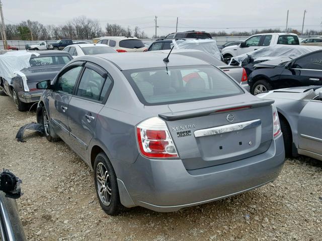 3N1AB6AP2CL674657 - 2012 NISSAN SENTRA 2.0 SILVER photo 3