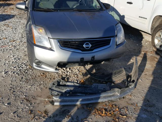 3N1AB6AP2CL674657 - 2012 NISSAN SENTRA 2.0 SILVER photo 9