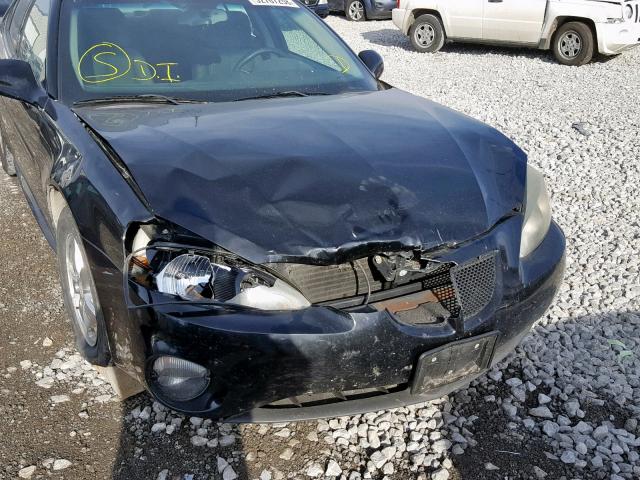 2G2WP522751318909 - 2005 PONTIAC GRAND PRIX BLACK photo 9