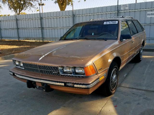 1G4AL8139J6423737 - 1988 BUICK CENTURY ES BROWN photo 2