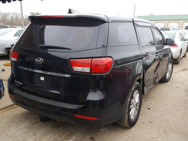 KNDMA5C19F6025808 - 2015 KIA SEDONA L BLACK photo 4