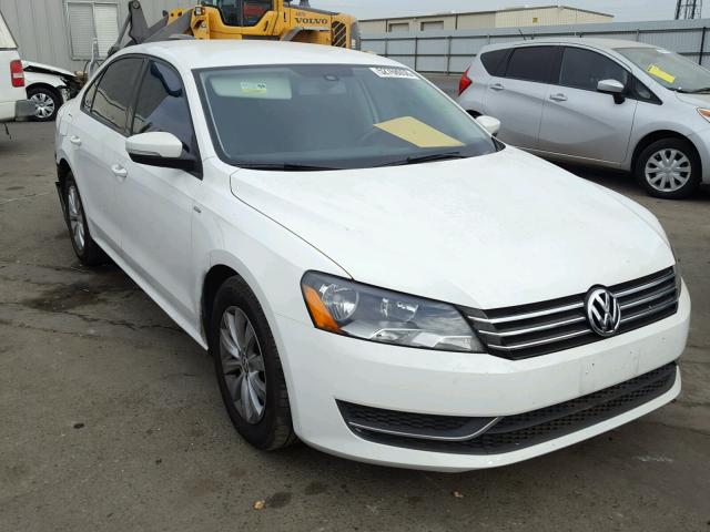 1VWAP7A36DC141626 - 2013 VOLKSWAGEN PASSAT S WHITE photo 1