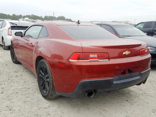 2G1FA1E32E9188560 - 2014 CHEVROLET CAMARO LS RED photo 3