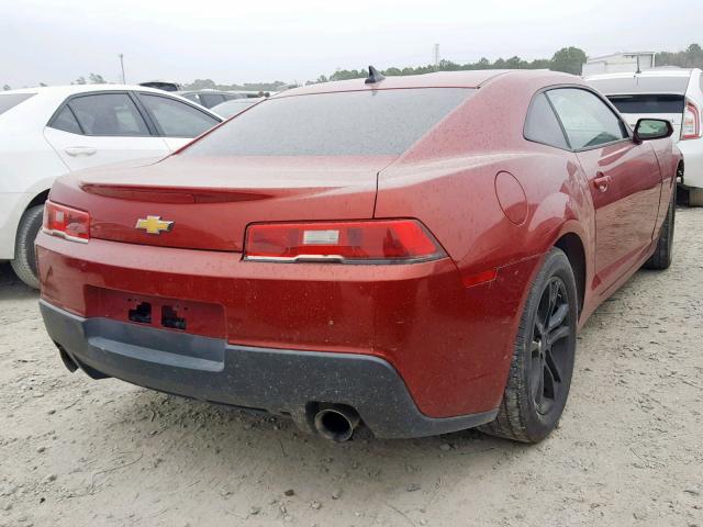 2G1FA1E32E9188560 - 2014 CHEVROLET CAMARO LS RED photo 4