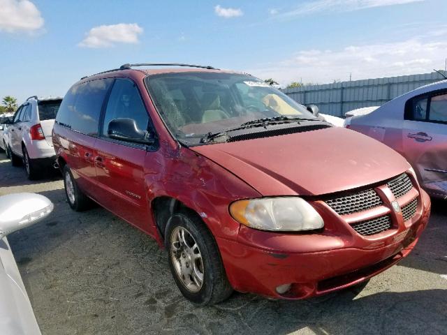 2B4GP44R81R229850 - 2001 DODGE GRAND CARA RED photo 1