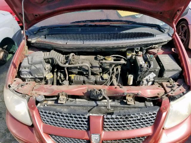 2B4GP44R81R229850 - 2001 DODGE GRAND CARA RED photo 7