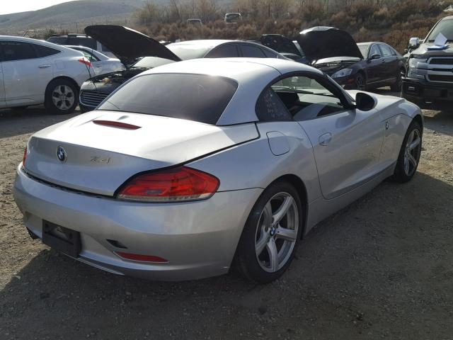 WBALM53579E160668 - 2009 BMW Z4 SDRIVE3 SILVER photo 4