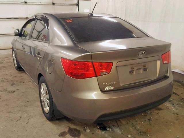 KNAFU4A26C5626047 - 2012 KIA FORTE EX GRAY photo 3