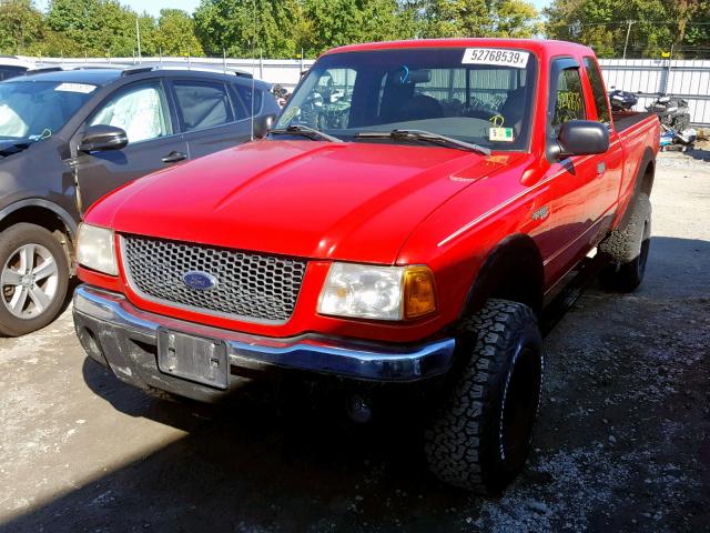 1FTZR45E42PA62326 - 2002 FORD RANGER SUP RED photo 2