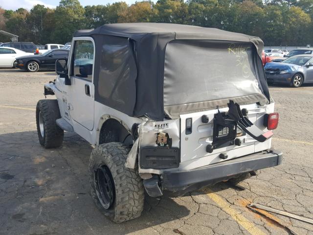 1J4FA49SX3P313064 - 2003 JEEP WRANGLER / SILVER photo 3