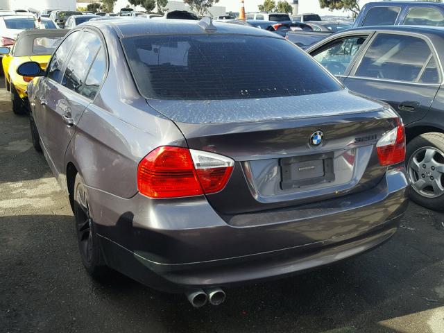 WBAVC53508FZ87142 - 2008 BMW 328 I SULE CHARCOAL photo 3