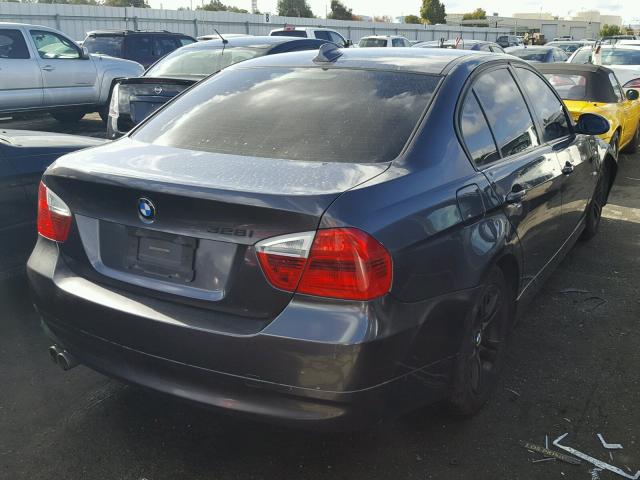 WBAVC53508FZ87142 - 2008 BMW 328 I SULE CHARCOAL photo 4