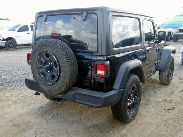 1C4GJXAN9JW292020 - 2018 JEEP WRANGLER S BLACK photo 4