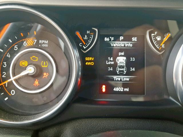 1C4GJXAN9JW292020 - 2018 JEEP WRANGLER S BLACK photo 8