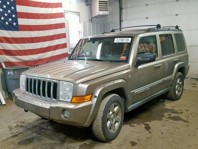 1J8HG58256C301199 - 2006 JEEP COMMANDER ყავისფერი ფოტო 2