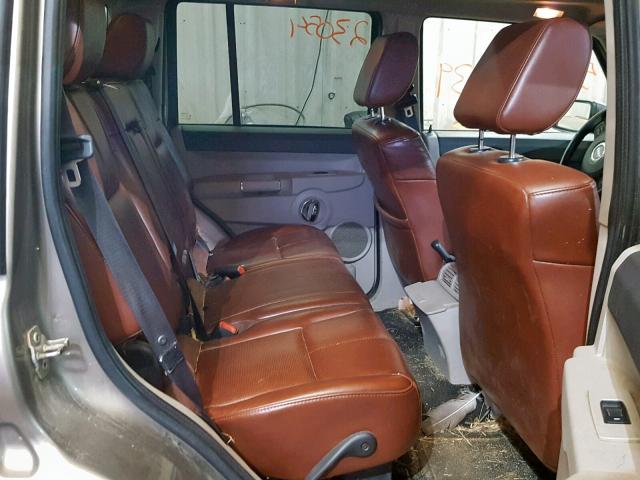 1J8HG58256C301199 - 2006 JEEP COMMANDER ყავისფერი ფოტო 6