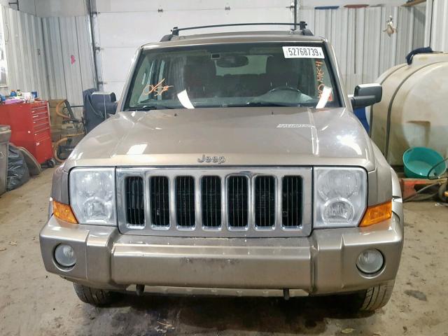 1J8HG58256C301199 - 2006 JEEP COMMANDER ყავისფერი ფოტო 9