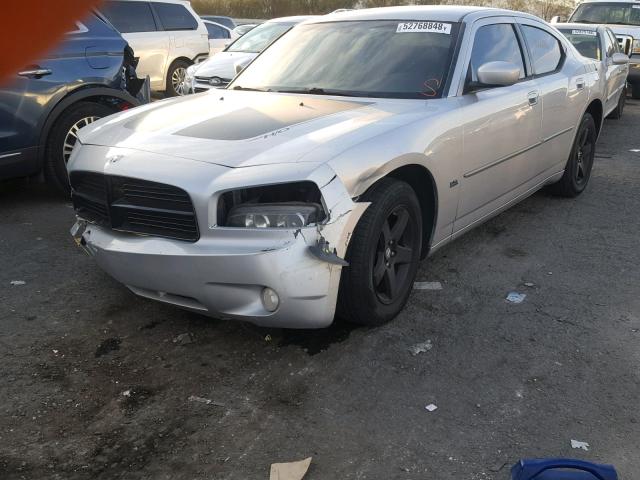 2B3CA3CVXAH243445 - 2010 DODGE CHARGER SX SILVER photo 2