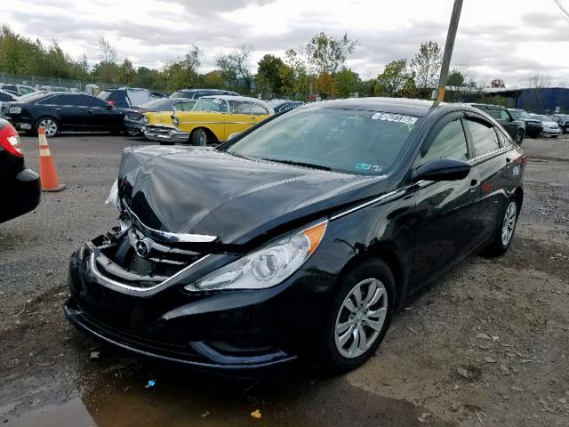 5NPEB4AC6DH526805 - 2013 HYUNDAI SONATA GLS BLACK photo 2