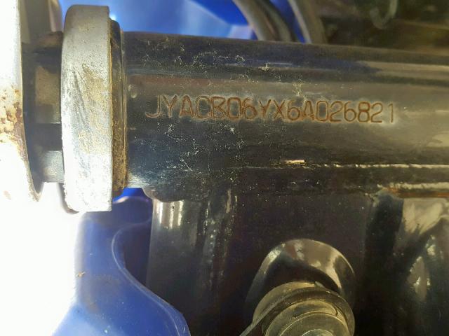 JYACB06YX6A026821 - 2006 YAMAHA TTR90 BLUE photo 10