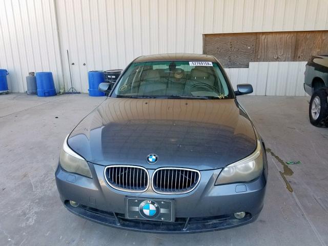 WBANE53567CW68645 - 2007 BMW 525 I GRAY photo 10