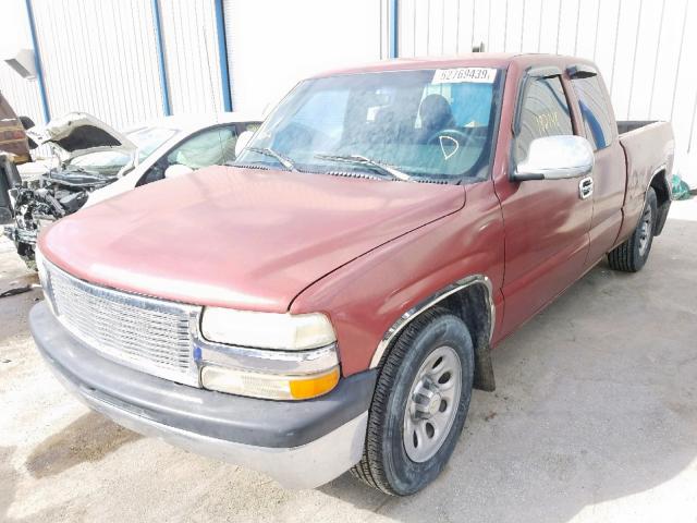 2GCEC19W7Y1115799 - 2000 CHEVROLET SILVERADO RED photo 2