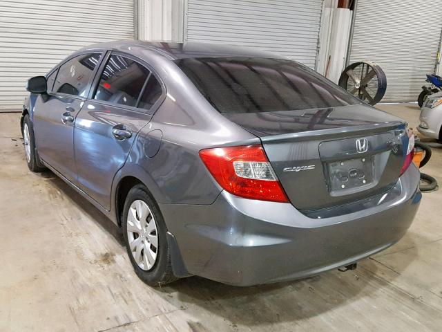 2HGFB2F94CH579937 - 2012 HONDA CIVIC EXL GRAY photo 3