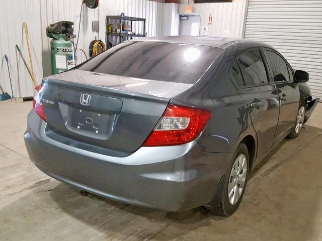 2HGFB2F94CH579937 - 2012 HONDA CIVIC EXL GRAY photo 4