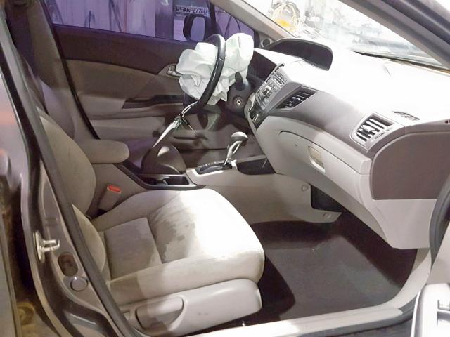 2HGFB2F94CH579937 - 2012 HONDA CIVIC EXL GRAY photo 5