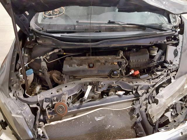 2HGFB2F94CH579937 - 2012 HONDA CIVIC EXL GRAY photo 7