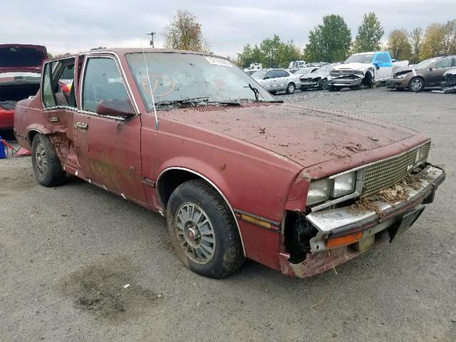 1G6AG69P1EJ403007 - 1984 CADILLAC CIMARRON BURGUNDY photo 1