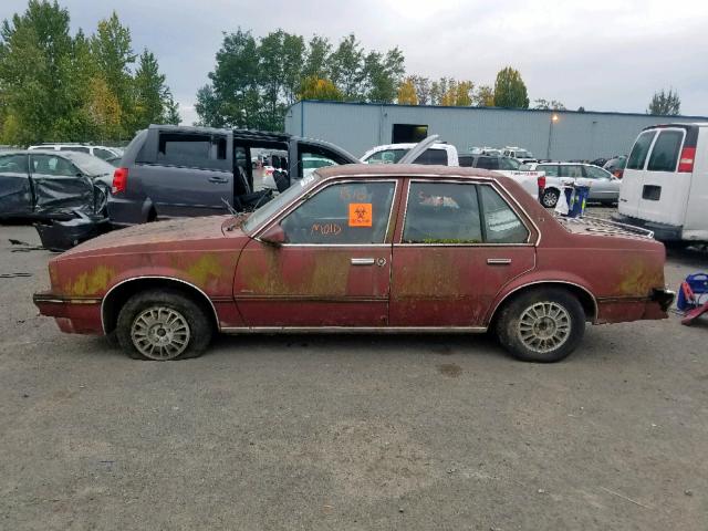 1G6AG69P1EJ403007 - 1984 CADILLAC CIMARRON BURGUNDY photo 10