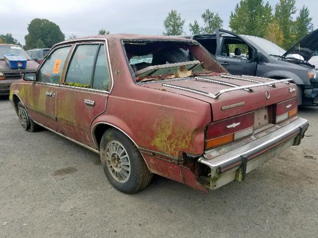 1G6AG69P1EJ403007 - 1984 CADILLAC CIMARRON BURGUNDY photo 3