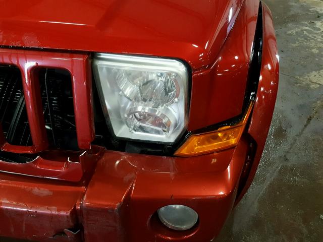 1J8HG48N76C221343 - 2006 JEEP COMMANDER MAROON photo 9